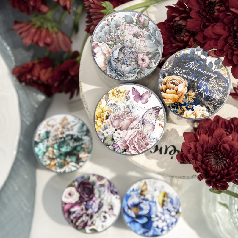 Vintage Blumen Clear Tape