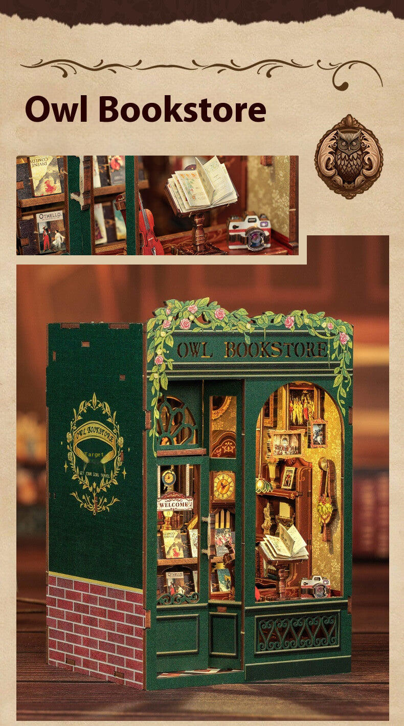 Owl Bookstore – DIY Book Nook