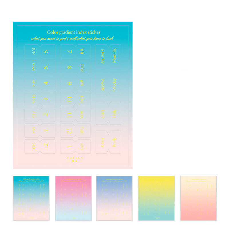 Index Sticker Gradient