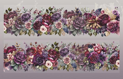 Vintage Blumen Clear Tape