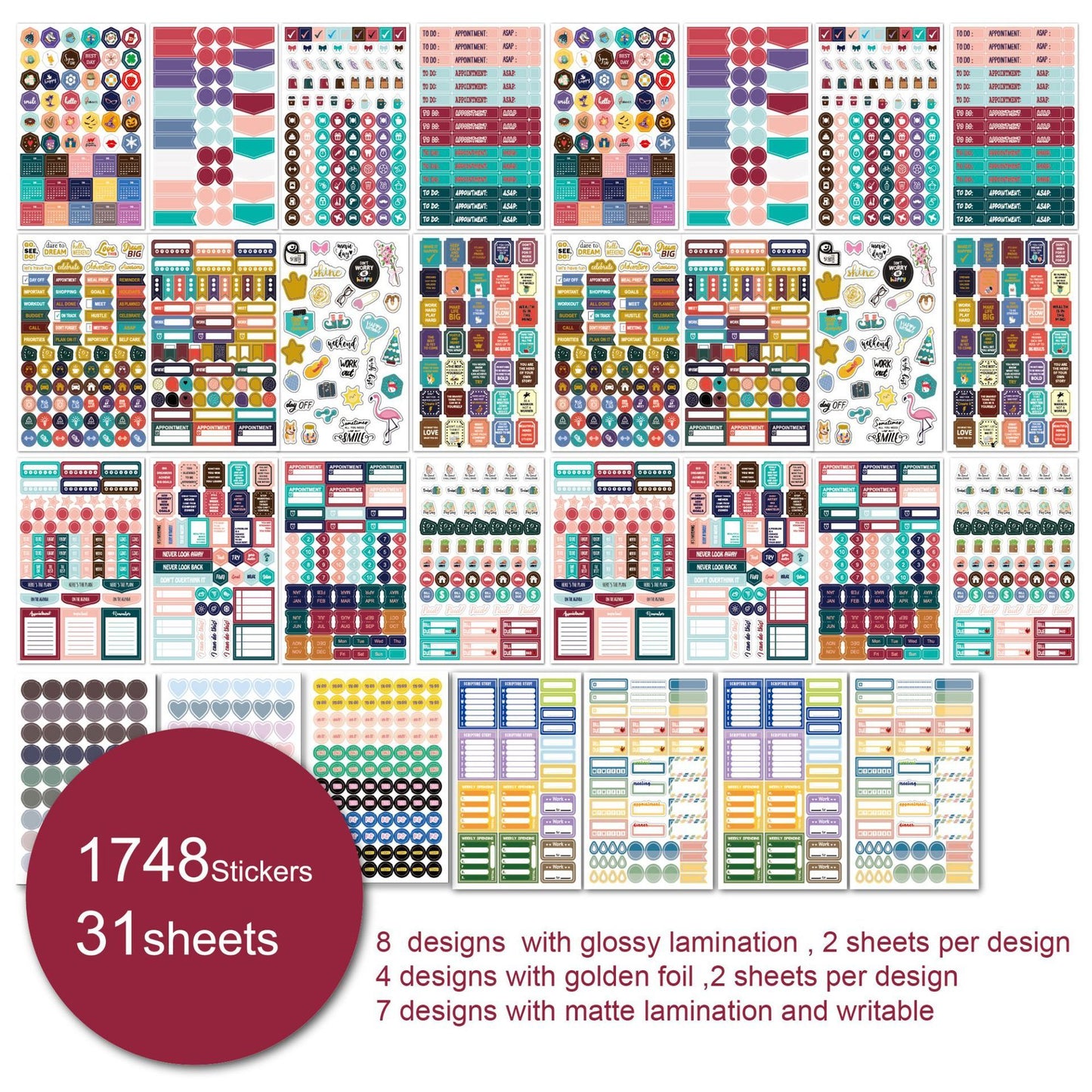 Journal Sticker-Set – Übersicht