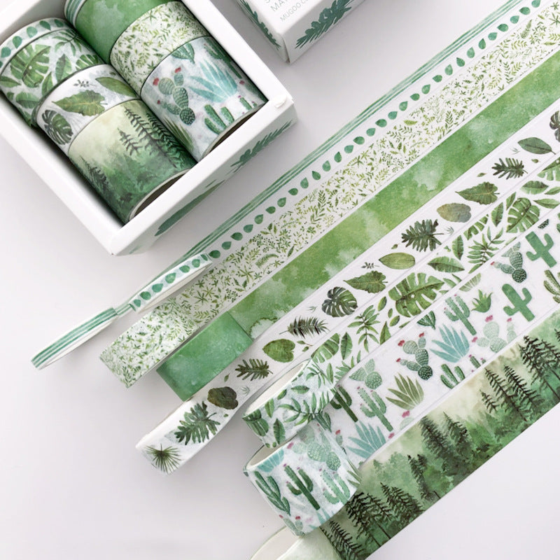 Washi Tape Set – Green Dye