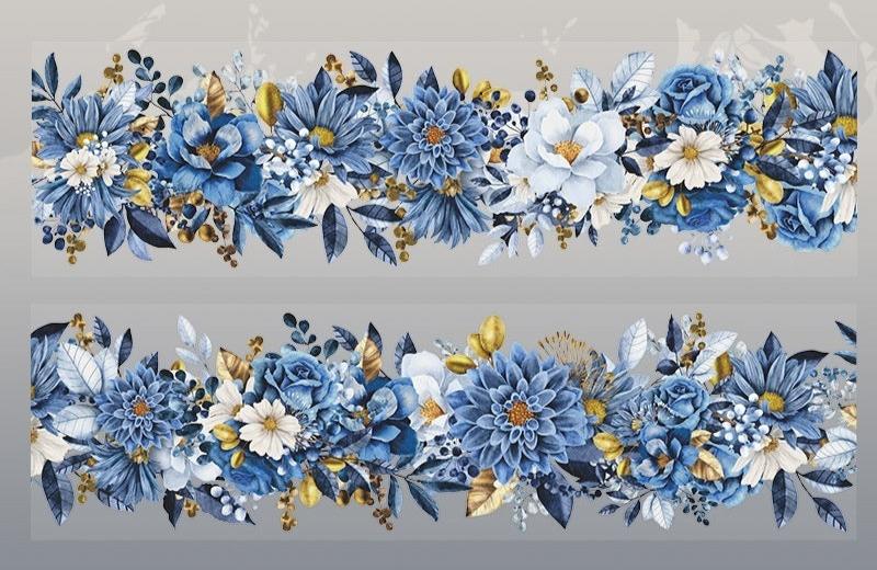 Vintage Blumen Clear Tape