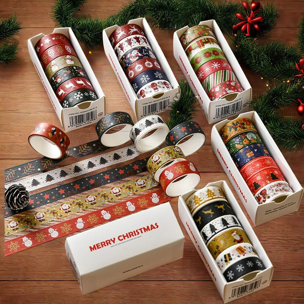 Christmas Washi Tape, verschiedene Styles