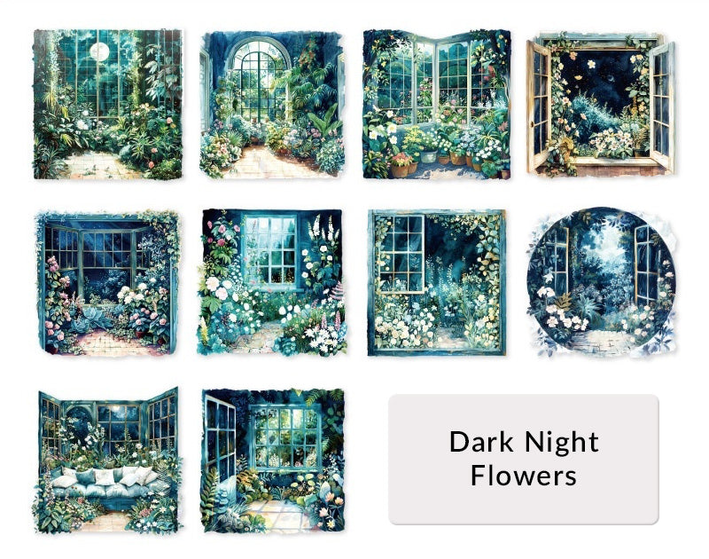 Style: Dark Night Flowers