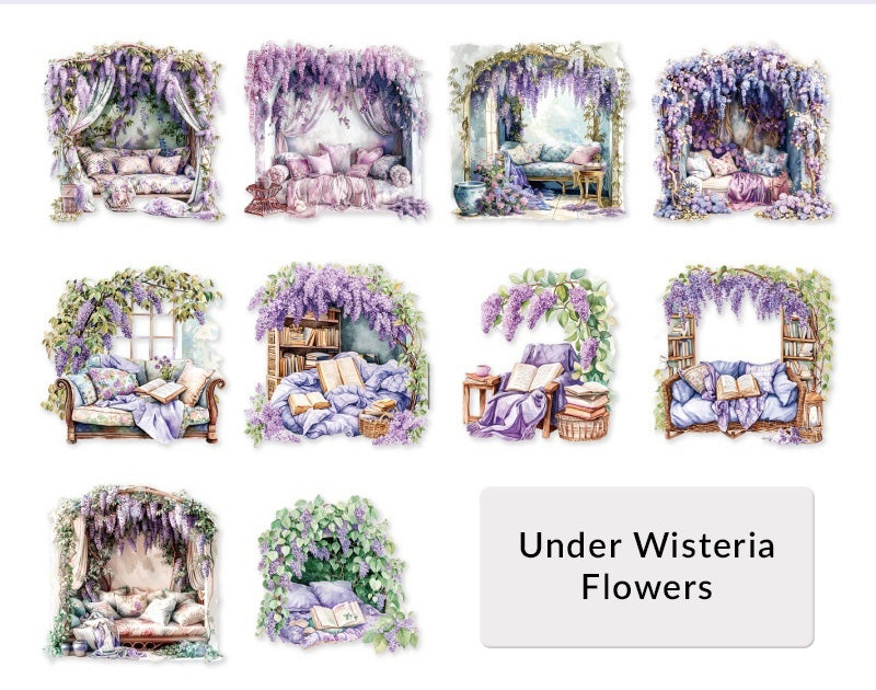 Style: Under Wisteria Flowers