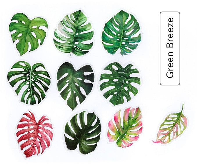 Green Leaf Sticker