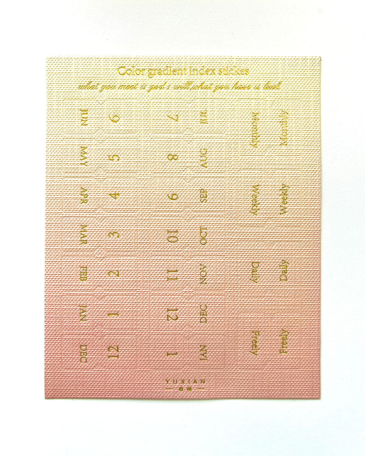 Index Sticker Gradient