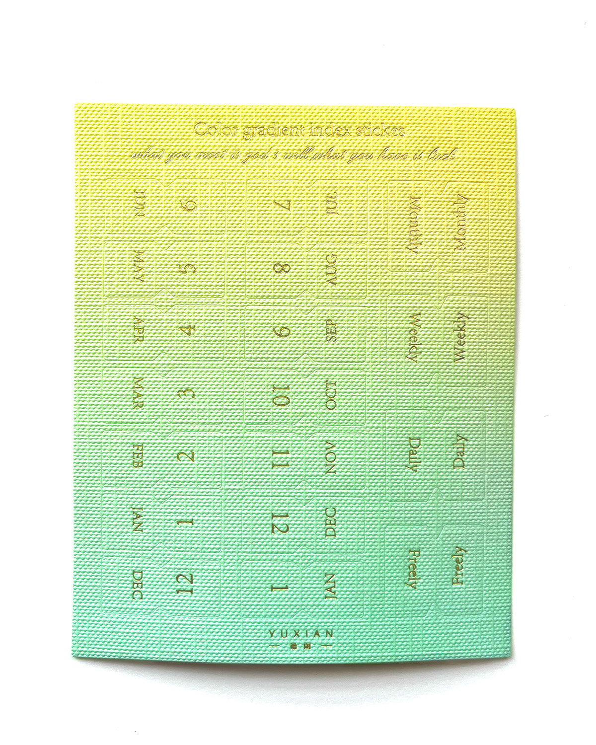 Index Sticker Gradient