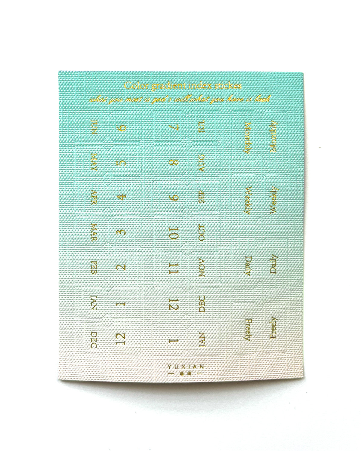 Index Sticker Gradient