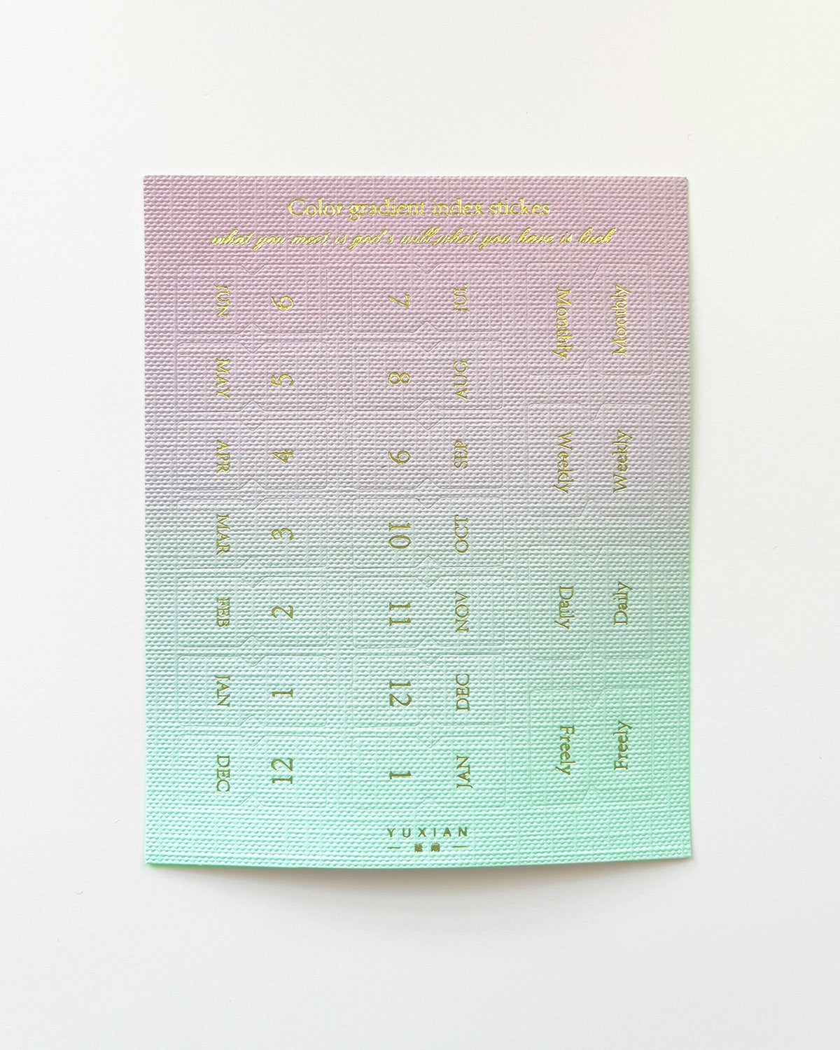 Index Sticker Gradient