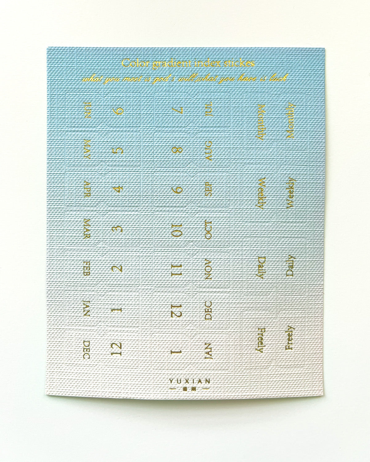 Index Sticker Gradient