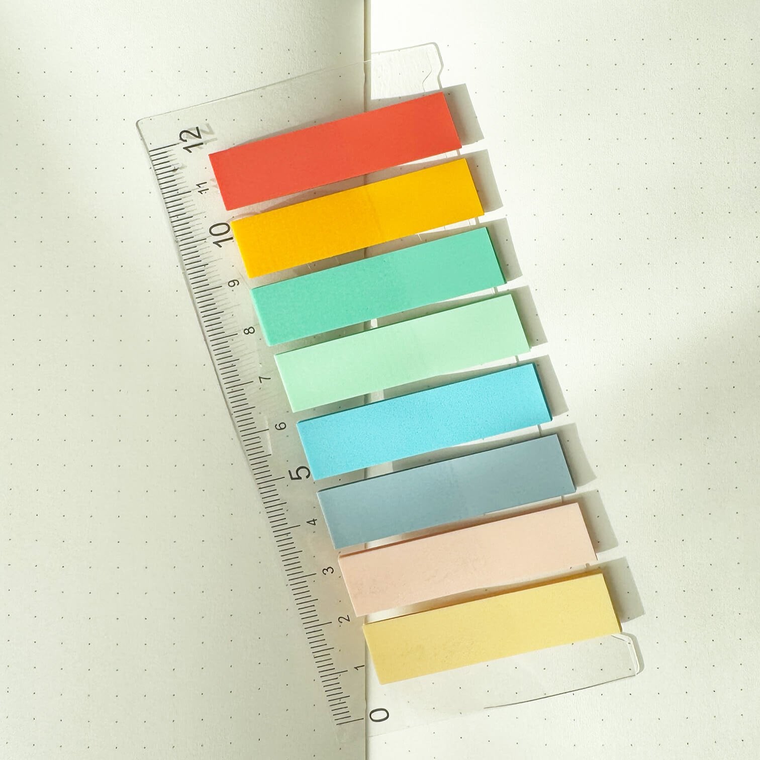 Index Sticker Set – Ruler Rainbow Color