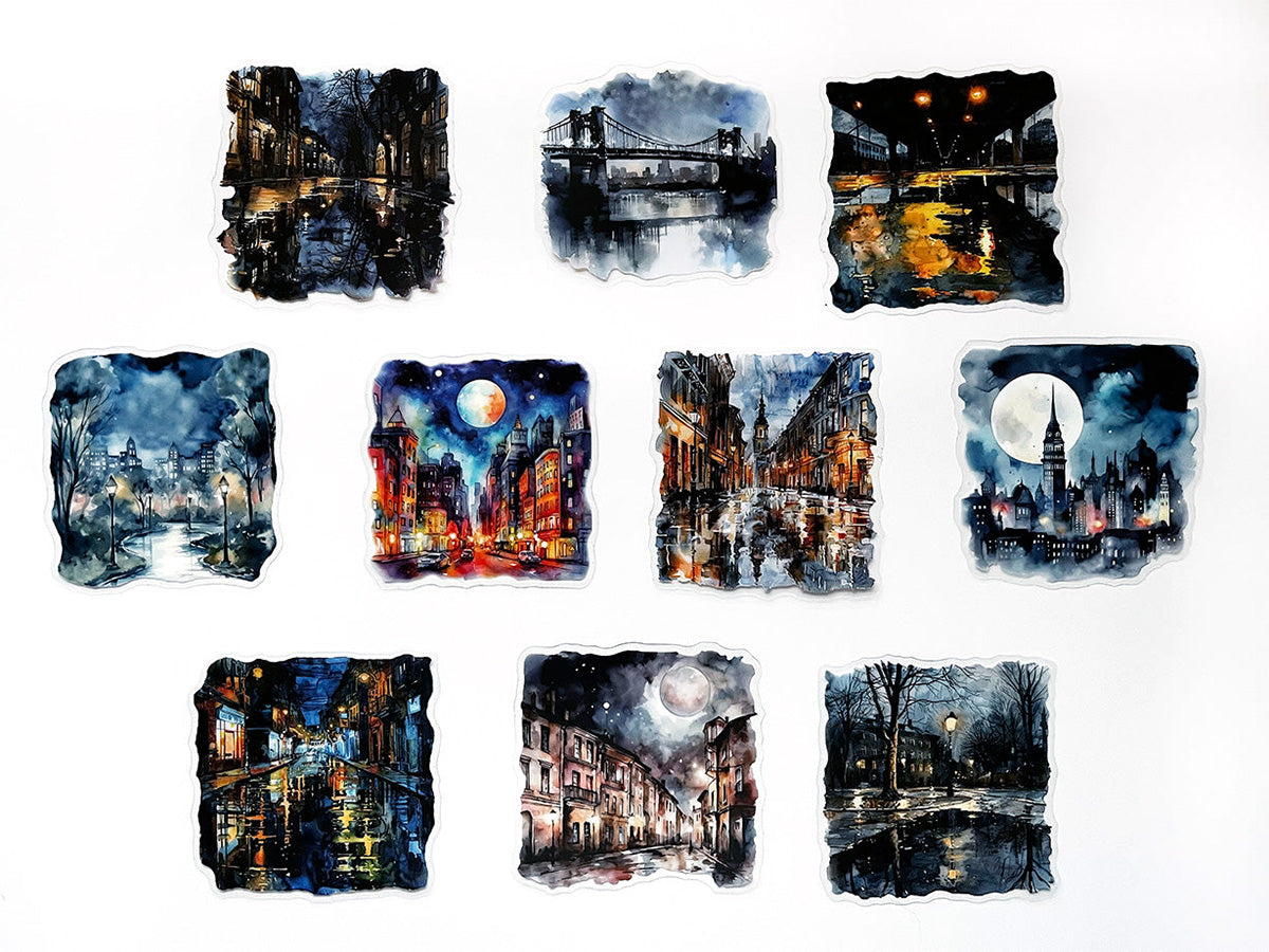 Night Scene Sticker