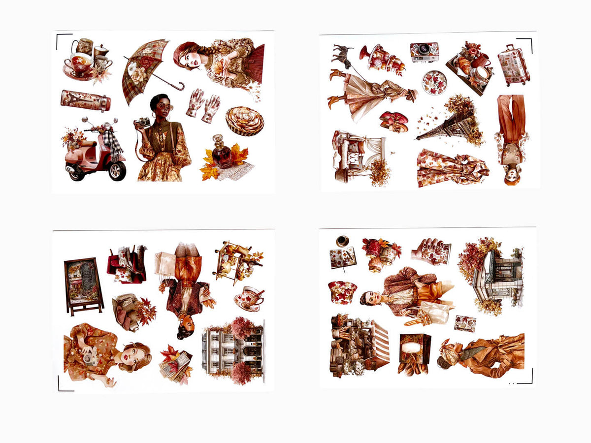 Paris Autumn Sticker