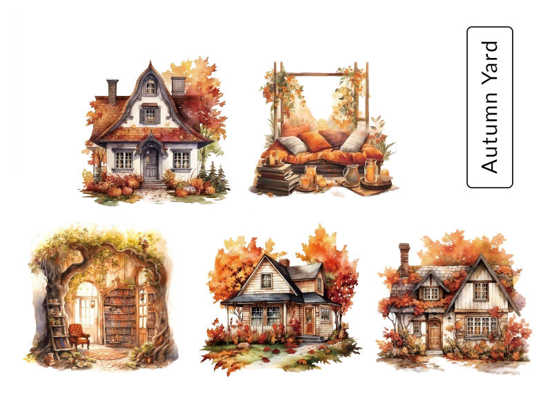 Secret Scenery Sticker – Autumn Yard