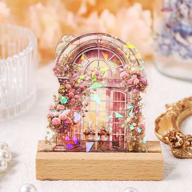 Secret Scenery Sticker mit partieller Glanzfolie